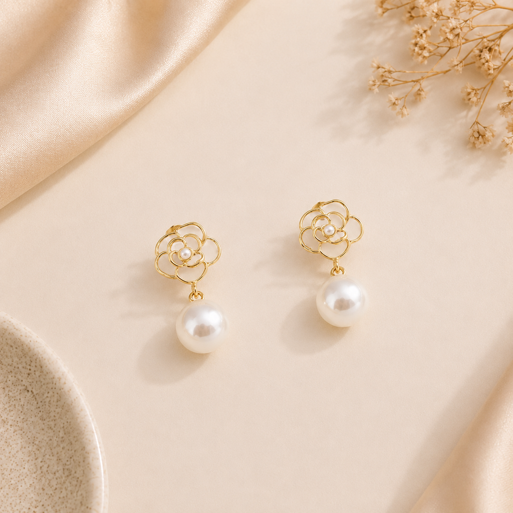 Rose Bloom Earrings